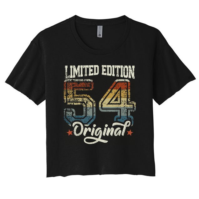 71st Birthday Man Woman 71 Years 1954 Decorative Crop Top