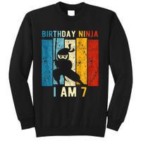 7th Birthday Ninja 7 Year Old Birthday Tall Sweatshirt