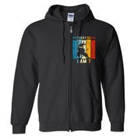 7th Birthday Ninja 7 Year Old Birthday Full Zip Hoodie