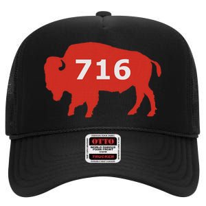 716 Buffalo Ny High Crown Mesh Back Trucker Hat