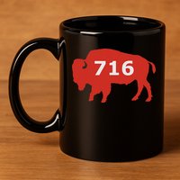 716 Buffalo Ny 11oz C Handle Ceramic Mug