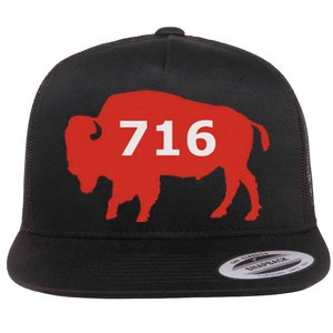 716 Buffalo Ny Flat Bill Trucker Hat