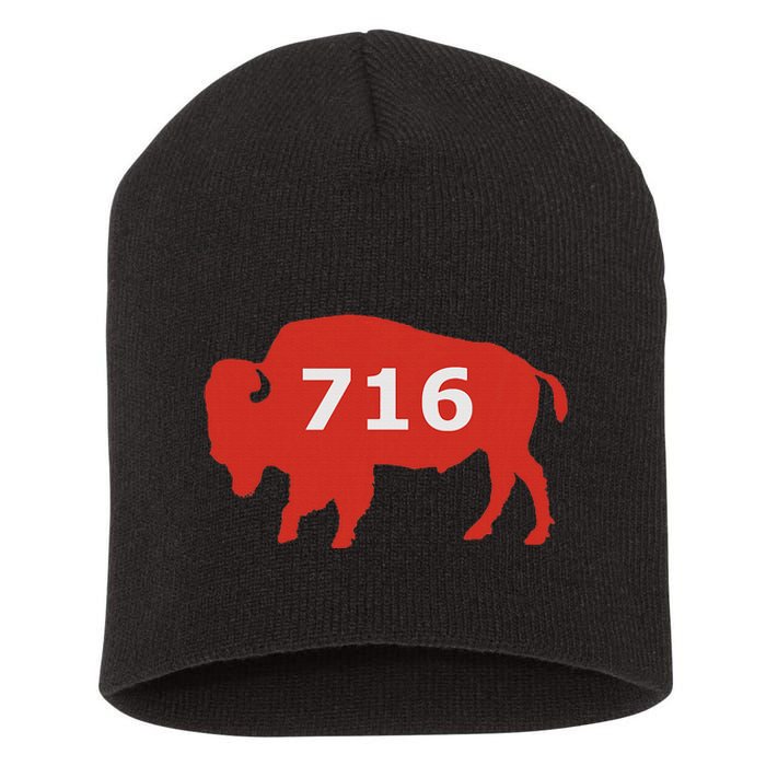 716 Buffalo Ny Short Acrylic Beanie