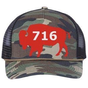 716 Buffalo Ny Retro Rope Trucker Hat Cap