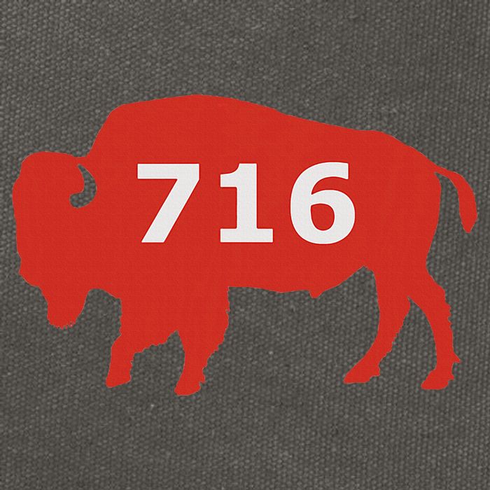 716 Buffalo Ny Cotton Canvas Backpack