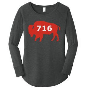 716 Buffalo Ny Women's Perfect Tri Tunic Long Sleeve Shirt