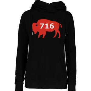 716 Buffalo Ny Womens Funnel Neck Pullover Hood