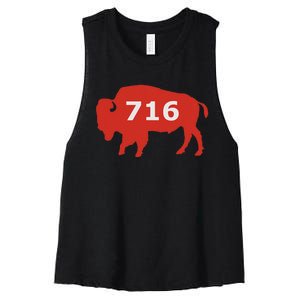 716 Buffalo Ny Women's Racerback Cropped Tank