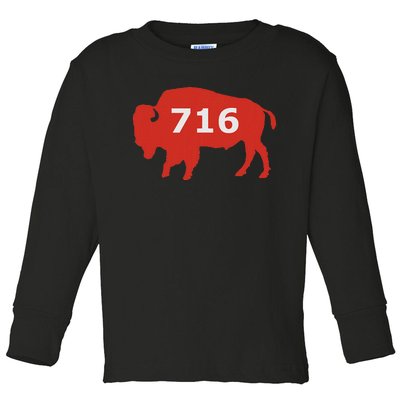 716 Buffalo Ny Toddler Long Sleeve Shirt