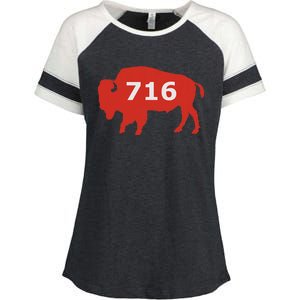 716 Buffalo Ny Enza Ladies Jersey Colorblock Tee