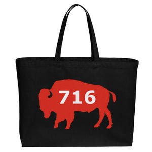 716 Buffalo Ny Cotton Canvas Jumbo Tote