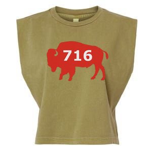 716 Buffalo Ny Garment-Dyed Women's Muscle Tee