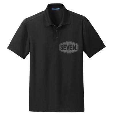 7th Birthday Of Boy Or Girl 7 Years Old Seven Dry Zone Grid Polo