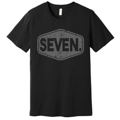 7th Birthday Of Boy Or Girl 7 Years Old Seven Premium T-Shirt