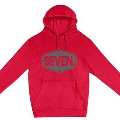 7th Birthday Of Boy Or Girl 7 Years Old Seven Premium Pullover Hoodie