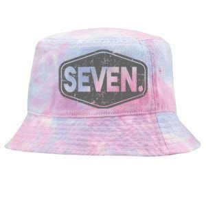 7th Birthday Of Boy Or Girl 7 Years Old Seven Tie-Dyed Bucket Hat