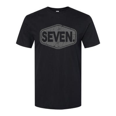 7th Birthday Of Boy Or Girl 7 Years Old Seven Softstyle CVC T-Shirt