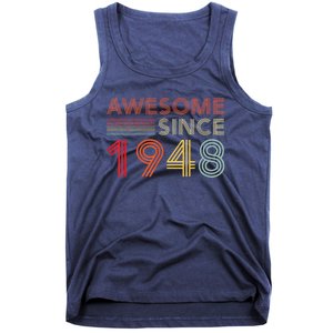 75 Birthday Present Decorations  Wo 1948 BDay 75th Birthday Present Tank Top