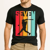 7th Birthday Retro Baseball 7 Years Old Cooling Performance Crew T-Shirt