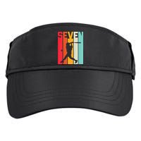 7th Birthday Retro Baseball 7 Years Old Adult Drive Performance Visor