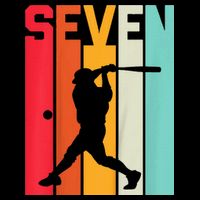 7th Birthday Retro Baseball 7 Years Old 16 in Basic Backpack