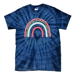 7th Birthday Rainbow Seven Year Old Cute Tie-Dye T-Shirt