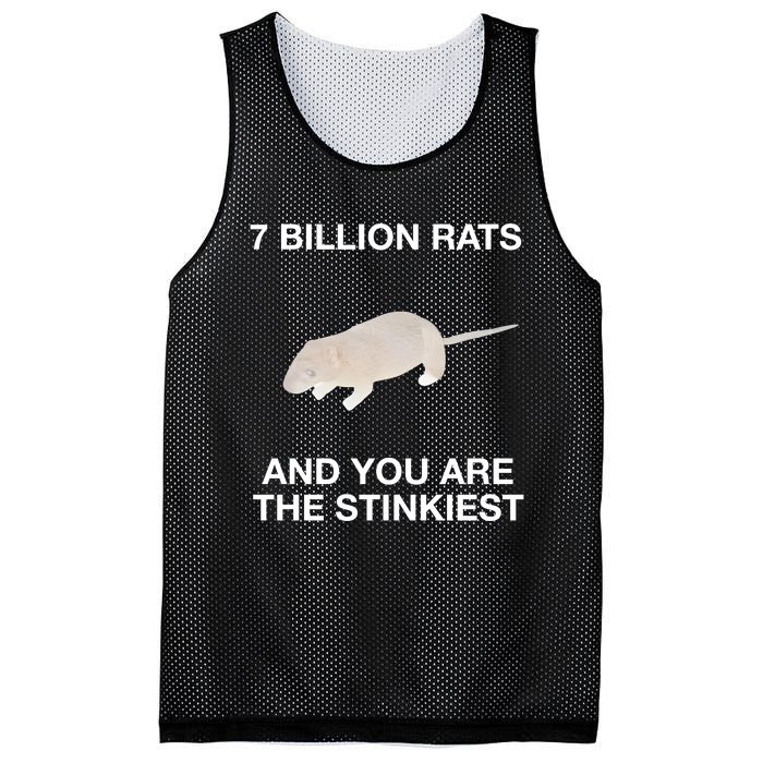 7 Billion Rats And You Are The Stinkiest Mesh Reversible Basketball Jersey Tank