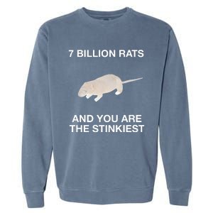 7 Billion Rats And You Are The Stinkiest Garment-Dyed Sweatshirt