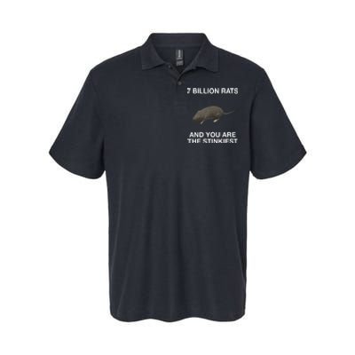 7 Billion Rats And You Are The Stinkiest Softstyle Adult Sport Polo