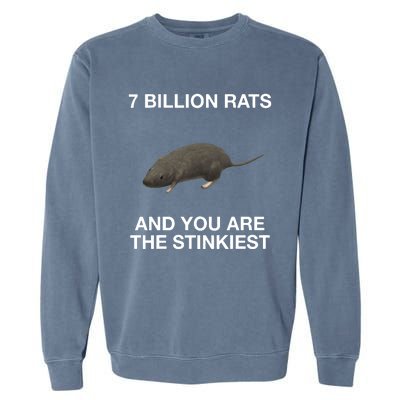 7 Billion Rats And You Are The Stinkiest Garment-Dyed Sweatshirt