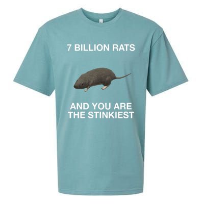 7 Billion Rats And You Are The Stinkiest Sueded Cloud Jersey T-Shirt