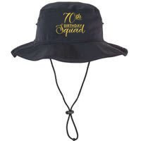 70th Birthday Squad Party Birthday Bday Yellow Gold Birthday Legacy Cool Fit Booney Bucket Hat