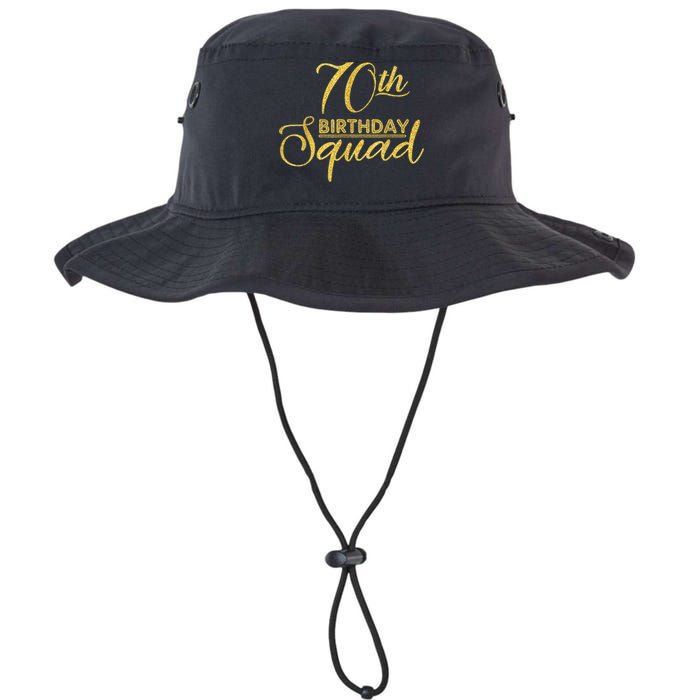 70th Birthday Squad Party Birthday Bday Yellow Gold Birthday Legacy Cool Fit Booney Bucket Hat