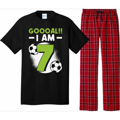 7th Birthday Soccer Themed Birthday Party 7 Years Old Pajama Set