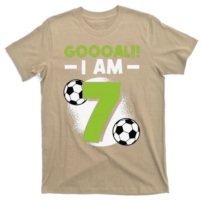 7th Birthday Soccer Themed Birthday Party 7 Years Old T-Shirt