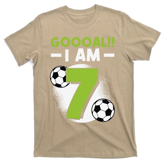 7th Birthday Soccer Themed Birthday Party 7 Years Old T-Shirt