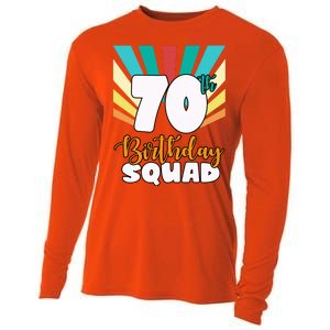 70th Birthday Squad 70 Years Old Cooling Performance Long Sleeve Crew