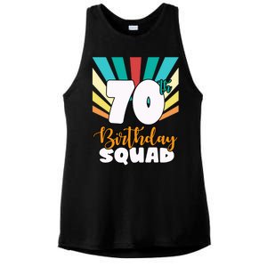 70th Birthday Squad 70 Years Old Ladies PosiCharge Tri-Blend Wicking Tank