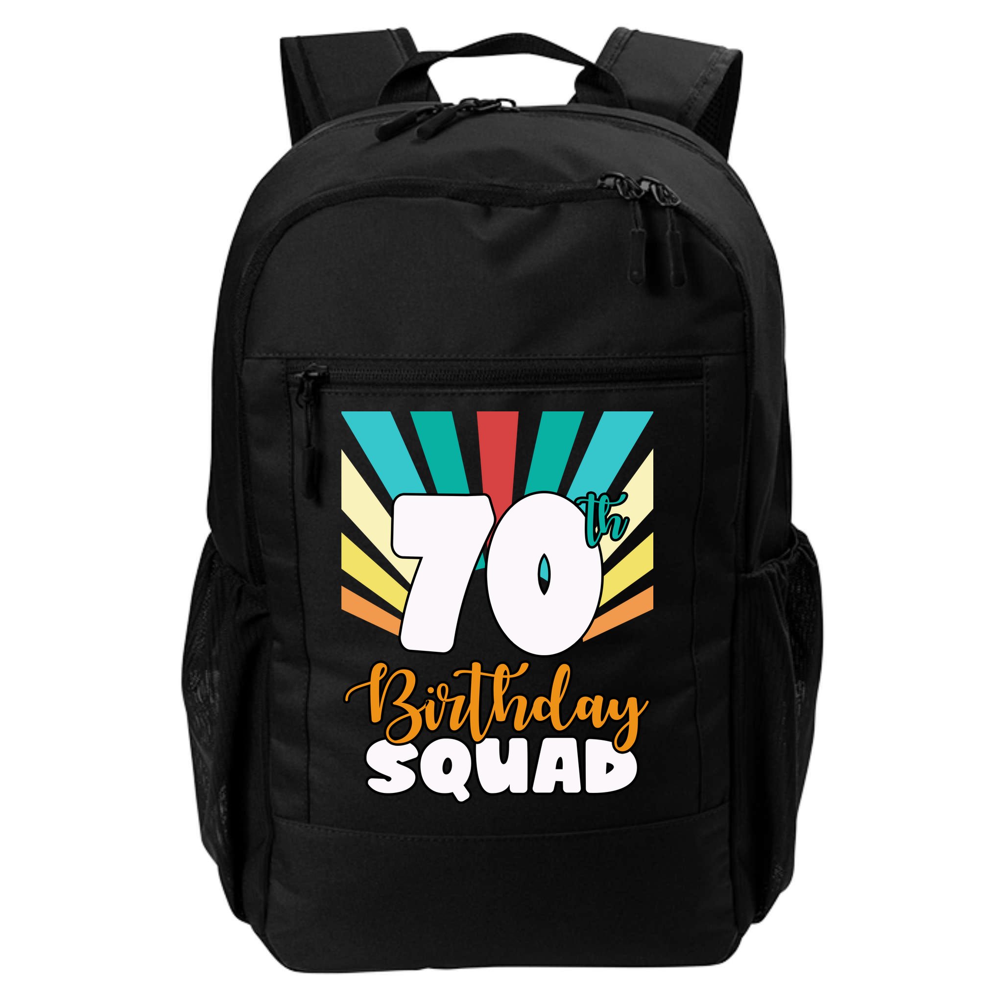 70th Birthday Squad 70 Years Old Backpack