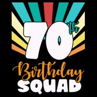 70th Birthday Squad 70 Years Old Backpack