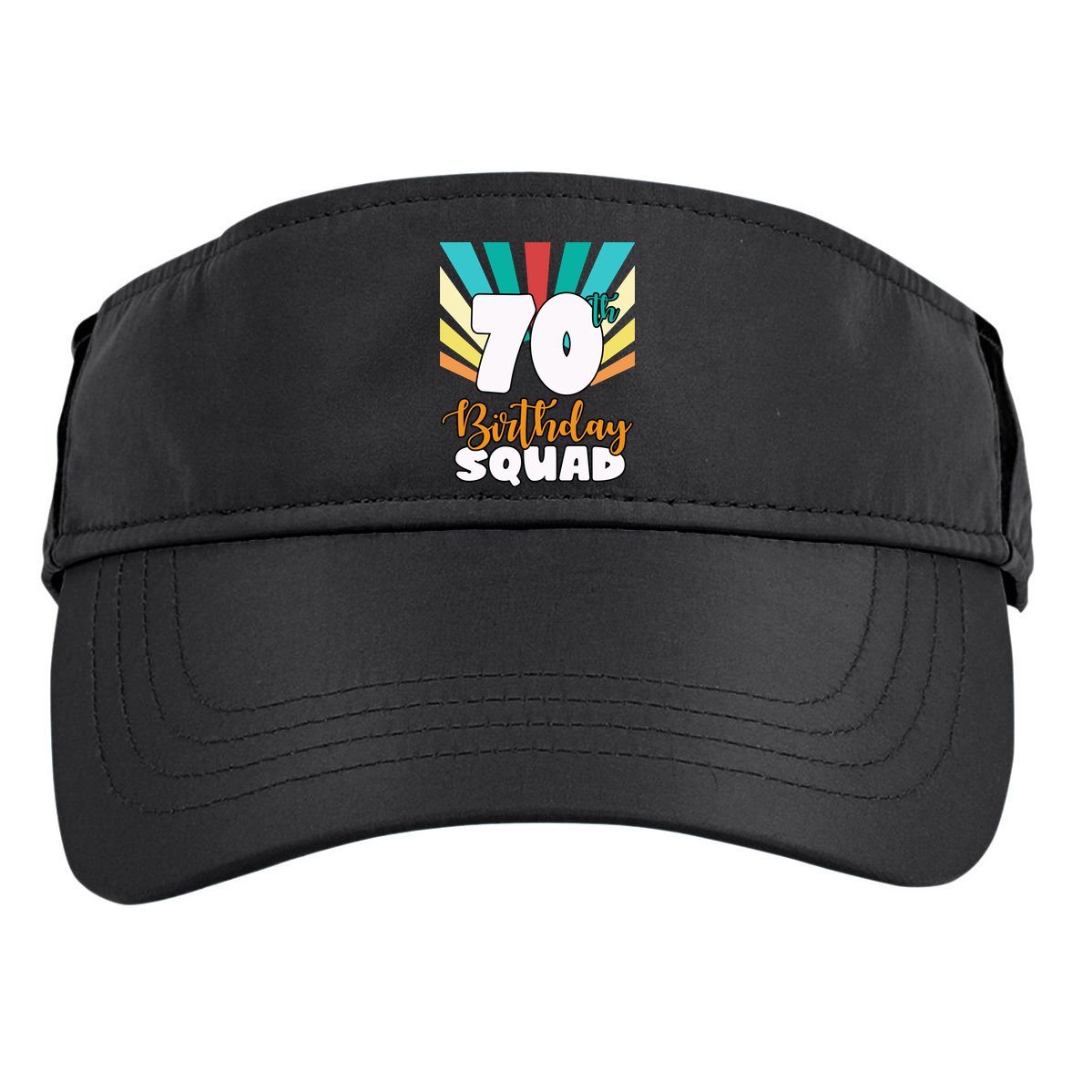70th Birthday Squad 70 Years Old Adult Drive Performance Visor