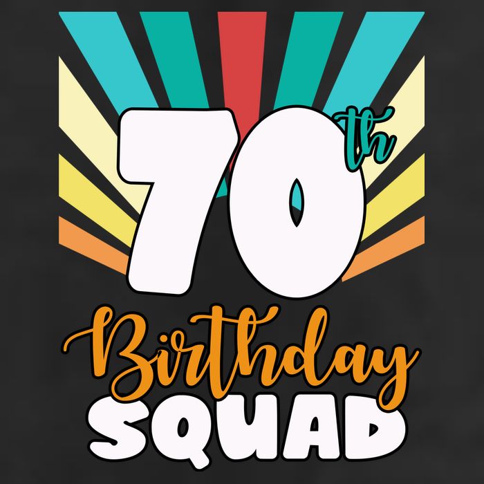 70th Birthday Squad 70 Years Old Adult Drive Performance Visor