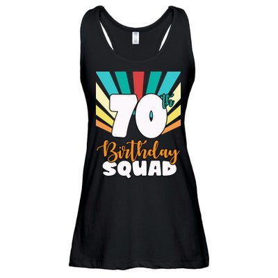 70th Birthday Squad 70 Years Old Ladies Essential Flowy Tank
