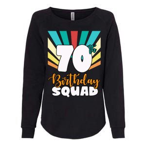 70th Birthday Squad 70 Years Old Womens California Wash Sweatshirt