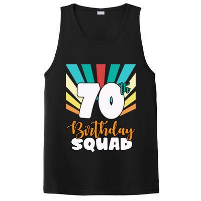 70th Birthday Squad 70 Years Old PosiCharge Competitor Tank