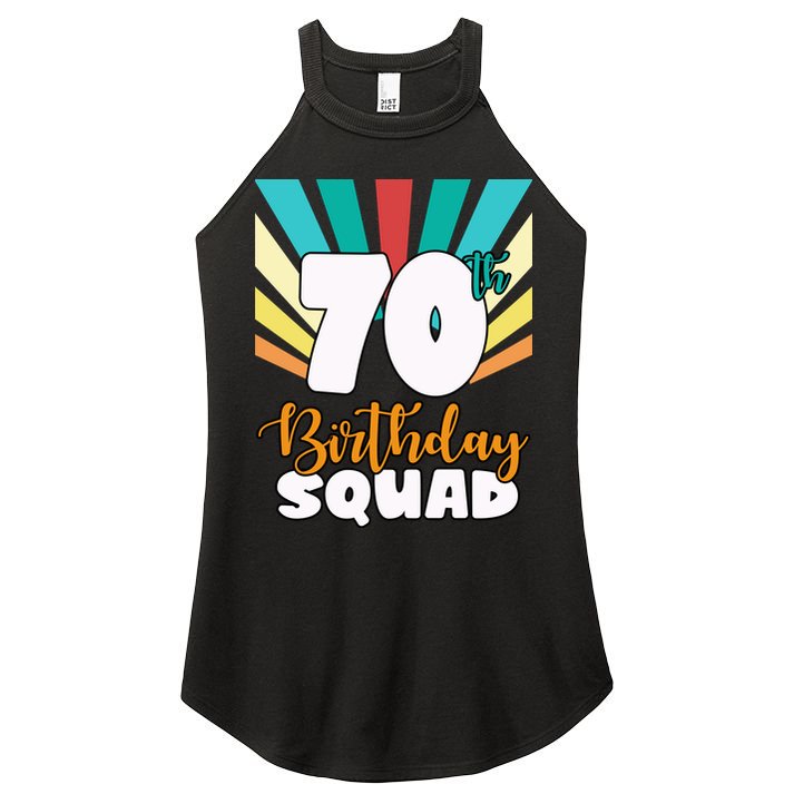 70th Birthday Squad 70 Years Old Women's Perfect Tri Rocker Tank