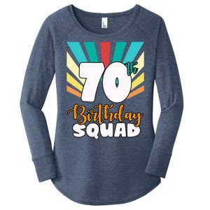 70th Birthday Squad 70 Years Old Women's Perfect Tri Tunic Long Sleeve Shirt