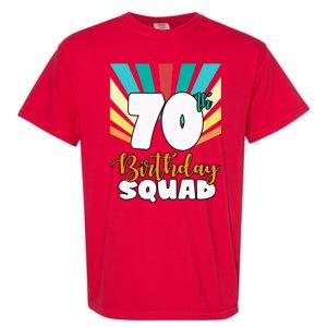 70th Birthday Squad 70 Years Old Garment-Dyed Heavyweight T-Shirt