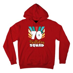 70th Birthday Squad 70 Years Old Hoodie