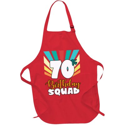 70th Birthday Squad 70 Years Old Apron